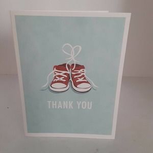Minted by Laura Condouris Tiny Sneakers Thank You Cards 10 set.